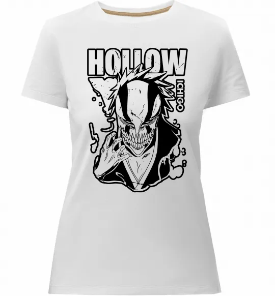 Жіноча преміум футболка Ichigo Hollow Білий фото