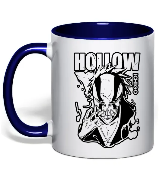 Чашка з кольоровою ручкою Ichigo Hollow Глибокий темно-синій фото