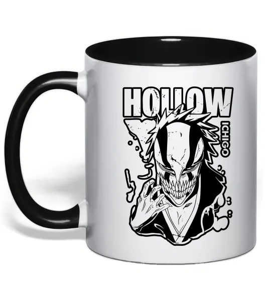 Чашка з кольоровою ручкою Ichigo Hollow Чорний фото