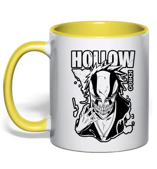 Чашка с цветной ручкой Ichigo Hollow Лимонный фото