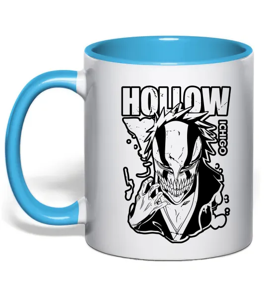 Чашка з кольоровою ручкою Ichigo Hollow Блакитний фото