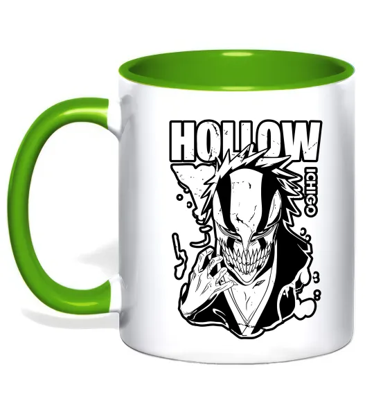 Чашка з кольоровою ручкою Ichigo Hollow Зелений фото