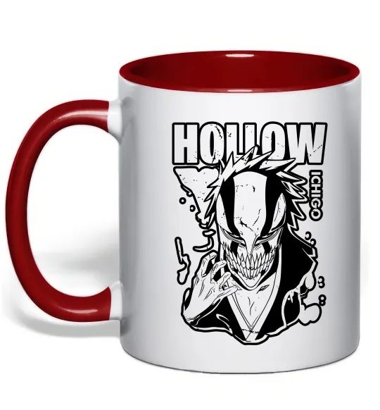 Чашка з кольоровою ручкою Ichigo Hollow Червоний фото