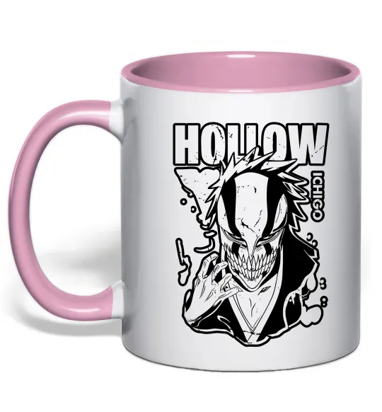 Чашка з кольоровою ручкою Ichigo Hollow Ніжно рожевий фото