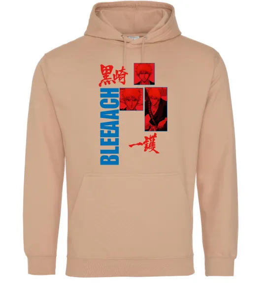 Чоловіча толстовка (худі) Ichigo Bleach Пісочний фото
