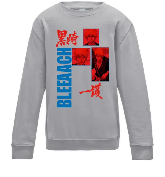 Дитячий світшот Ichigo Bleach Сірий меланж фото