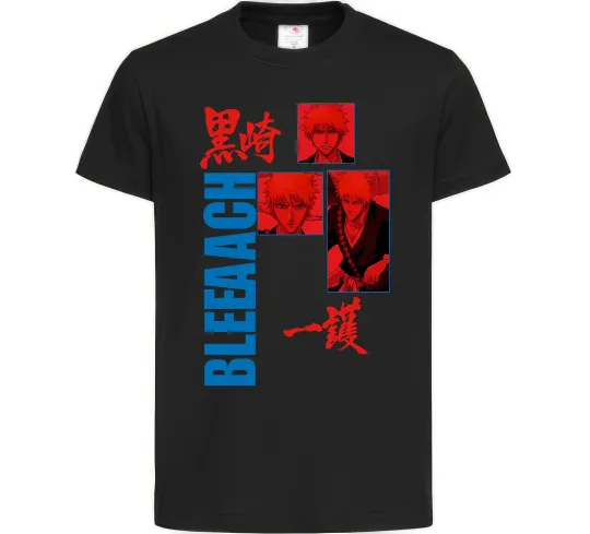 Детская футболка Ichigo Bleach Черный фото