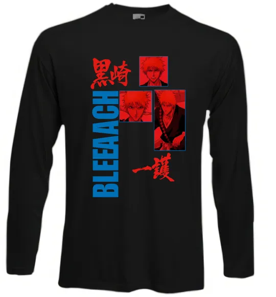 Лонгслів Ichigo Bleach Чорний фото