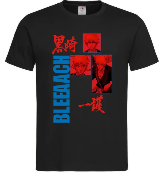 Чоловіча футболка Ichigo Bleach Чорний фото