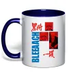 Чашка з кольоровою ручкою Ichigo Bleach Глибокий темно-синій фото