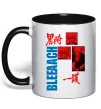 Чашка з кольоровою ручкою Ichigo Bleach Чорний фото