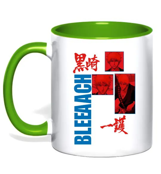 Чашка с цветной ручкой Ichigo Bleach Лаймовый фото