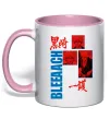 Чашка з кольоровою ручкою Ichigo Bleach Ніжно рожевий фото