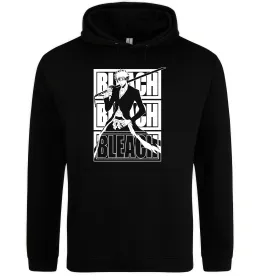 Чоловіча толстовка (худі) Бліч маска Чорний фото