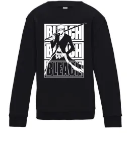 Дитячий світшот Бліч маска Чорний фото