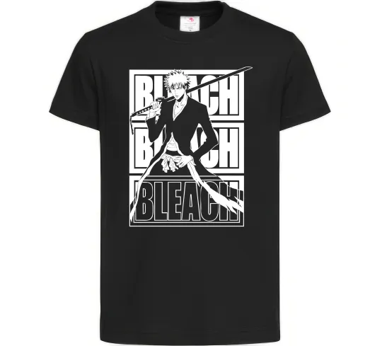 Детская футболка Bleach Kurosaki Ichigo Черный фото