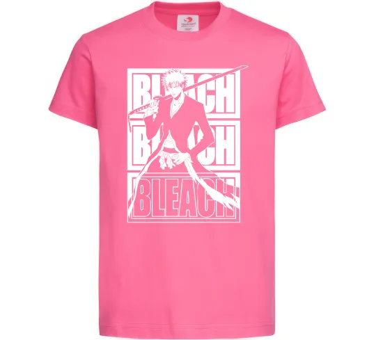 Детская футболка Bleach Kurosaki Ichigo Ярко-розовый фото