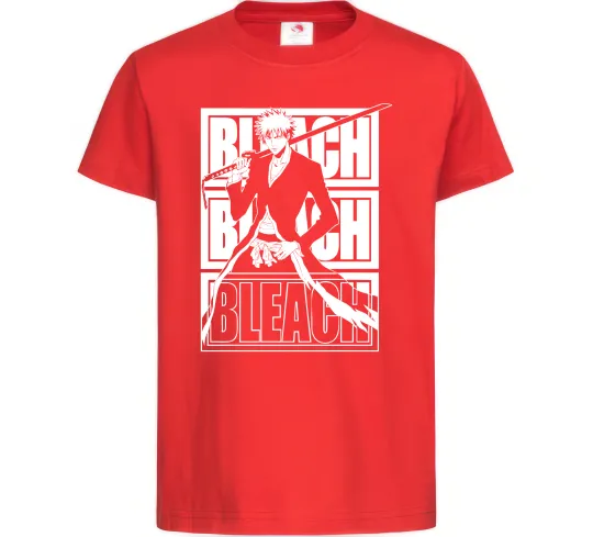 Детская футболка Bleach Kurosaki Ichigo Красный фото