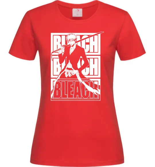 Жіноча футболка Bleach Kurosaki Ichigo Червоний фото