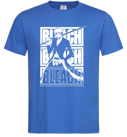 Чоловіча футболка Bleach Kurosaki Ichigo Яскраво-синій фото