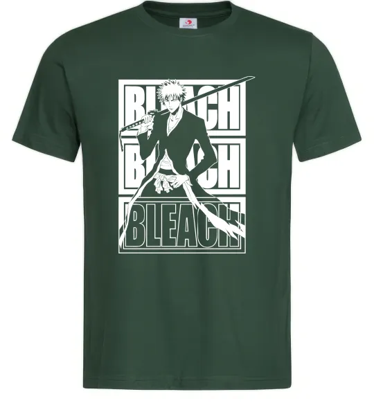 Чоловіча футболка Bleach Kurosaki Ichigo Темно-зелений фото