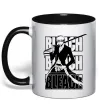 Чашка з кольоровою ручкою Bleach Kurosaki Ichigo Чорний фото