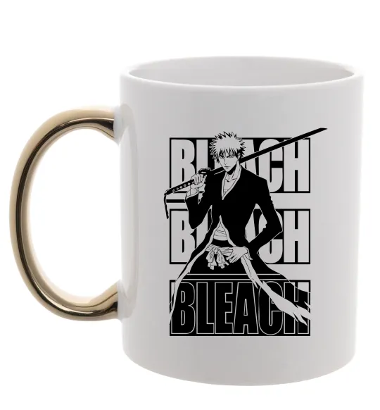 Чашка з кольоровою ручкою Bleach Kurosaki Ichigo Золото фото