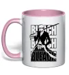 Чашка з кольоровою ручкою Bleach Kurosaki Ichigo Ніжно рожевий фото