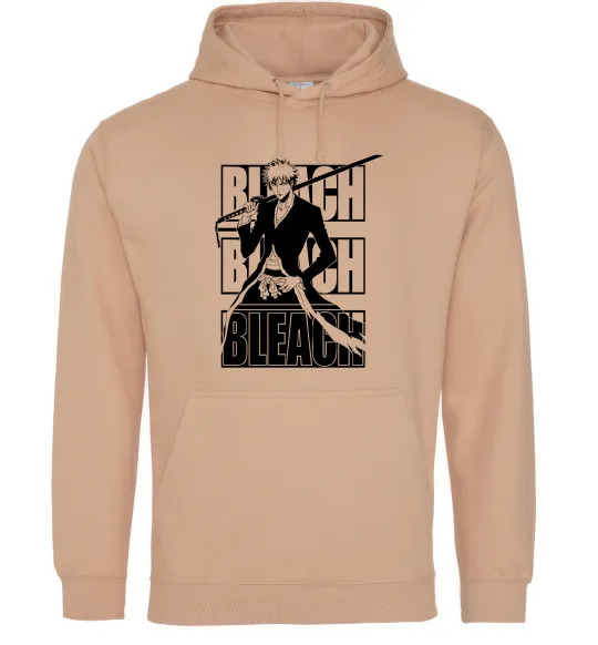 Чоловіча толстовка (худі) Bleach Kurosaki Ichigo Пісочний фото