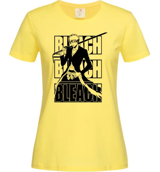 Жіноча футболка Bleach Kurosaki Ichigo Лимонний фото