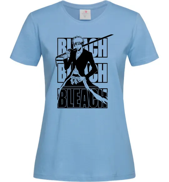 Жіноча футболка Bleach Kurosaki Ichigo Блакитний фото