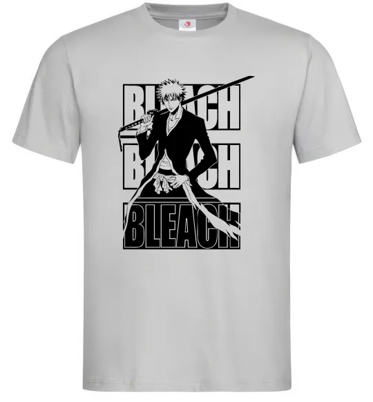 Чоловіча футболка Bleach Kurosaki Ichigo Сірий фото