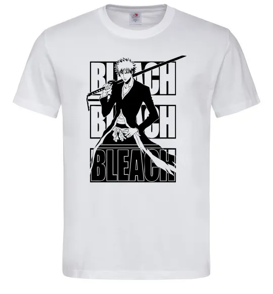Чоловіча футболка Bleach Kurosaki Ichigo Білий фото