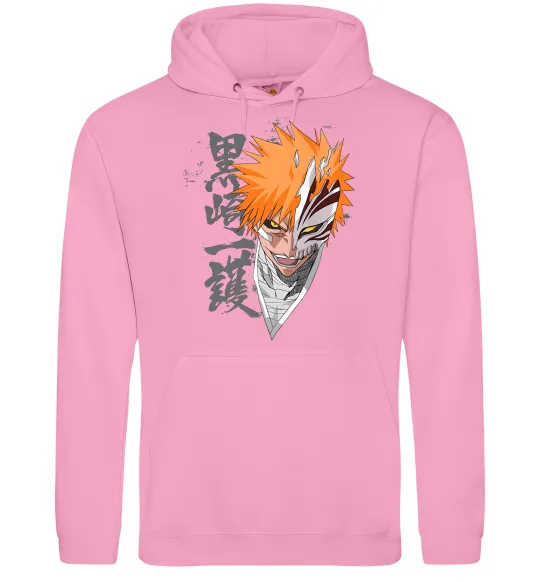 Мужская толстовка (худи) Бліч маска Розовый фото