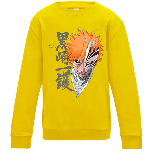 Дитячий світшот Бліч маска Сонячно жовтий фото