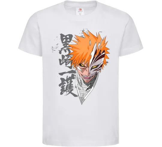 Дитяча футболка Бліч маска Білий фото