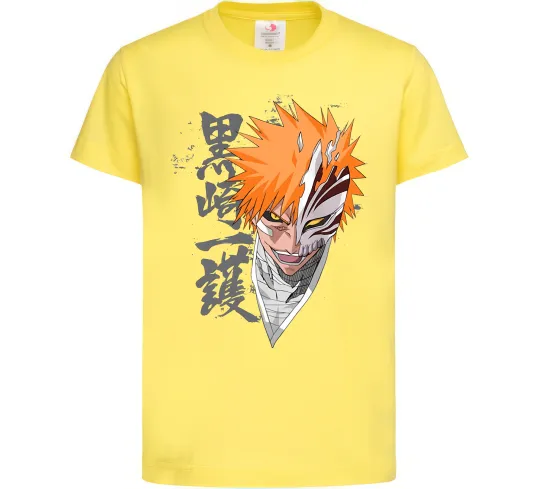 Дитяча футболка Бліч маска Лимонний фото