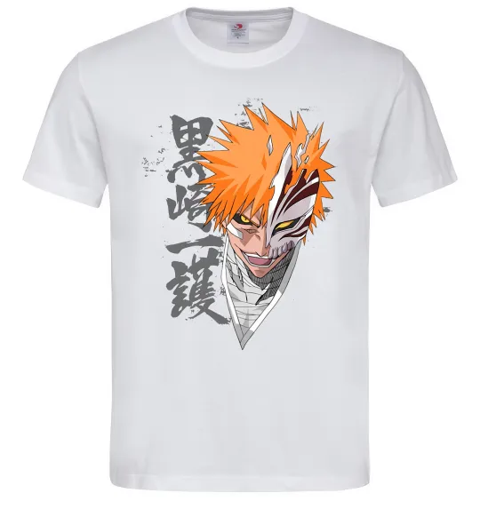 Чоловіча футболка Бліч маска Білий фото