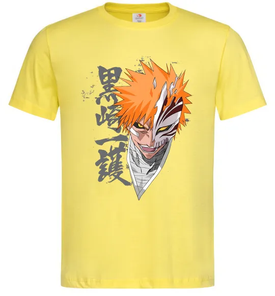 Чоловіча футболка Бліч маска Лимонний фото