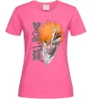 Жіноча футболка Бліч маска Яскраво-рожевий фото