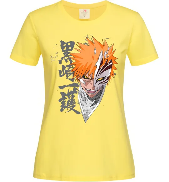 Жіноча футболка Бліч маска Лимонний фото