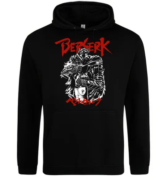 Женская толстовка (худи) Berserk armor Черный фото
