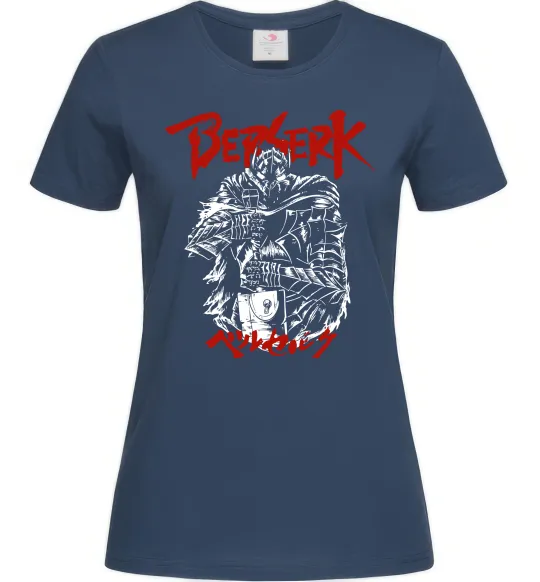Женская футболка Berserk armor Темно-синий фото