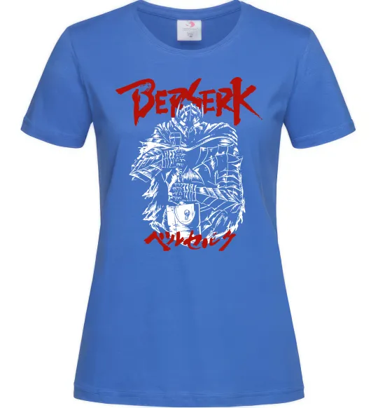 Женская футболка Berserk armor Ярко-синий фото