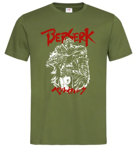 Мужская футболка Berserk armor Оливковый фото
