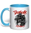 Чашка с цветной ручкой Berserk armor Голубой фото