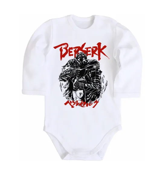 Детский боди Berserk armor Белый фото