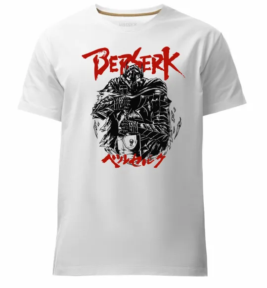 Мужская премиум футболка Berserk armor Белый фото