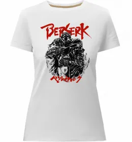 Женская премиум футболка Берсерк Черный фото