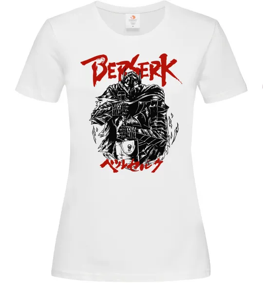 Женская футболка Berserk armor Белый фото